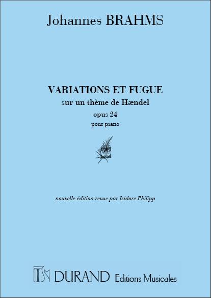 Variations et Fugue sur un Theme de Händel -  Op 24 ( Philipp) - na klavír